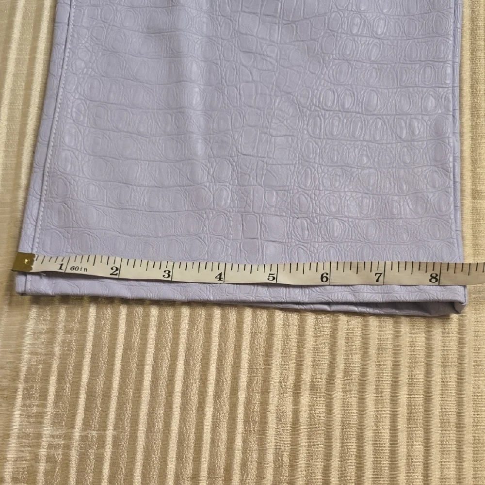 Naked Wardrobe Light Purple Crocodile Printed High Rise Jeans Size S
